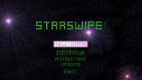 StarSwipe Title Screen